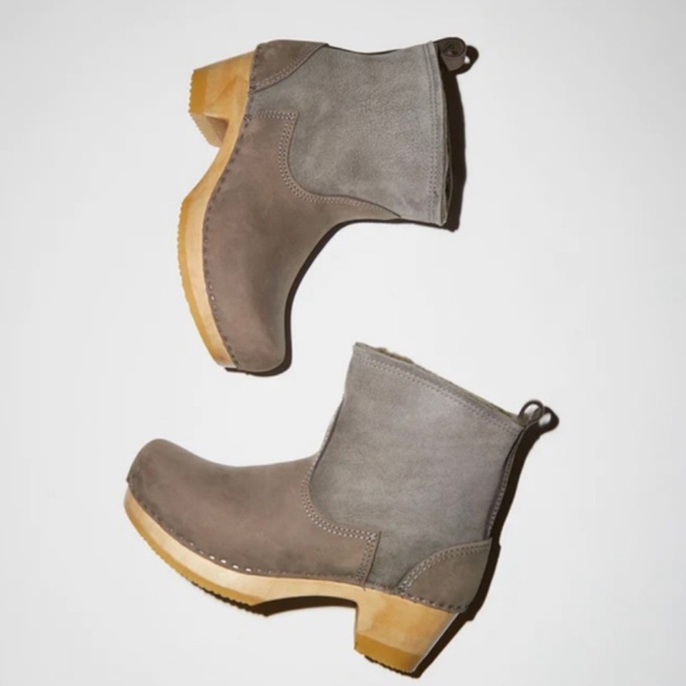 No. 6 Store shearling clog boots